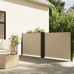 VIDAXL Auvent lateral retractable beige 120x1200 cm