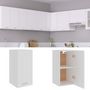 Voir la diapositive 2 : VIDAXL Armoire suspendue Blanc 29,5x31x60 cm Bois d'ingenierie