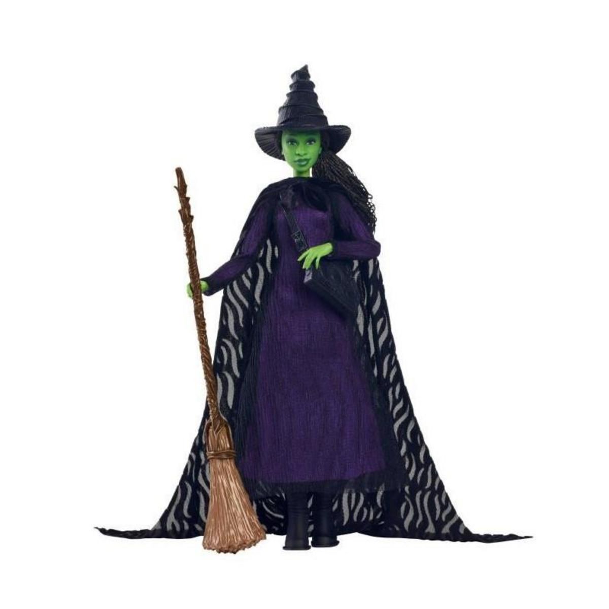 MATTEL Mattel-Wicked-Poupée Elphaba avec cheveux tressés et multiples poses - Wicked - HXY38