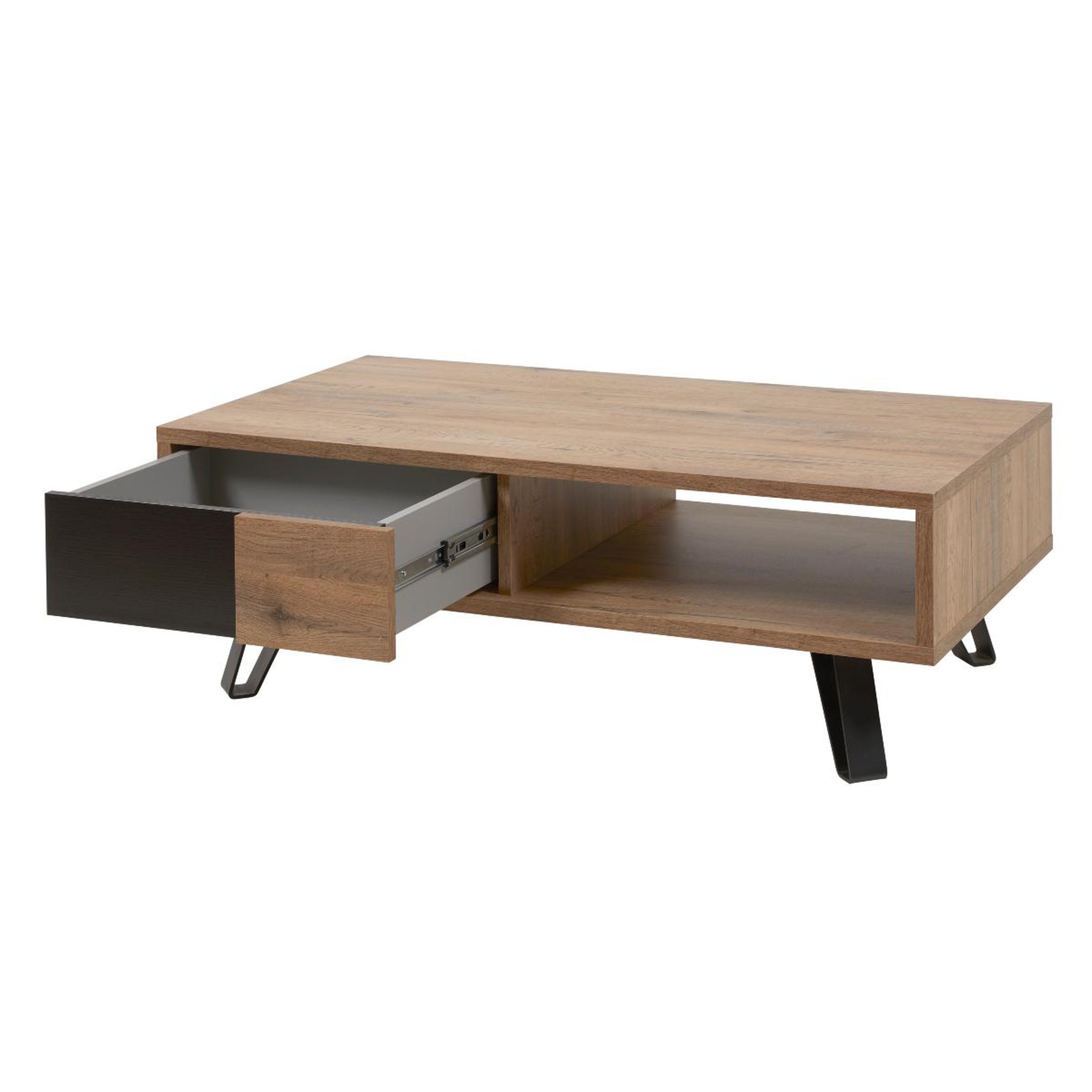 JLC KREATION Table basse en bois avec tiroirs pedro
