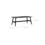 Voir la diapositive 4 : Rendez vous déco Table basse 120 cm en bois noir-Suly