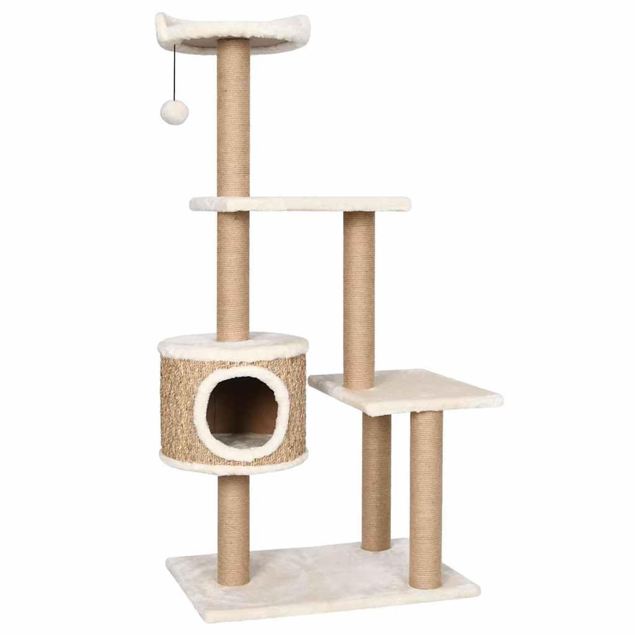 Voir la diapositive 2 : VIDAXL Arbre a chat avec griffoirs 123 cm herbiers marins