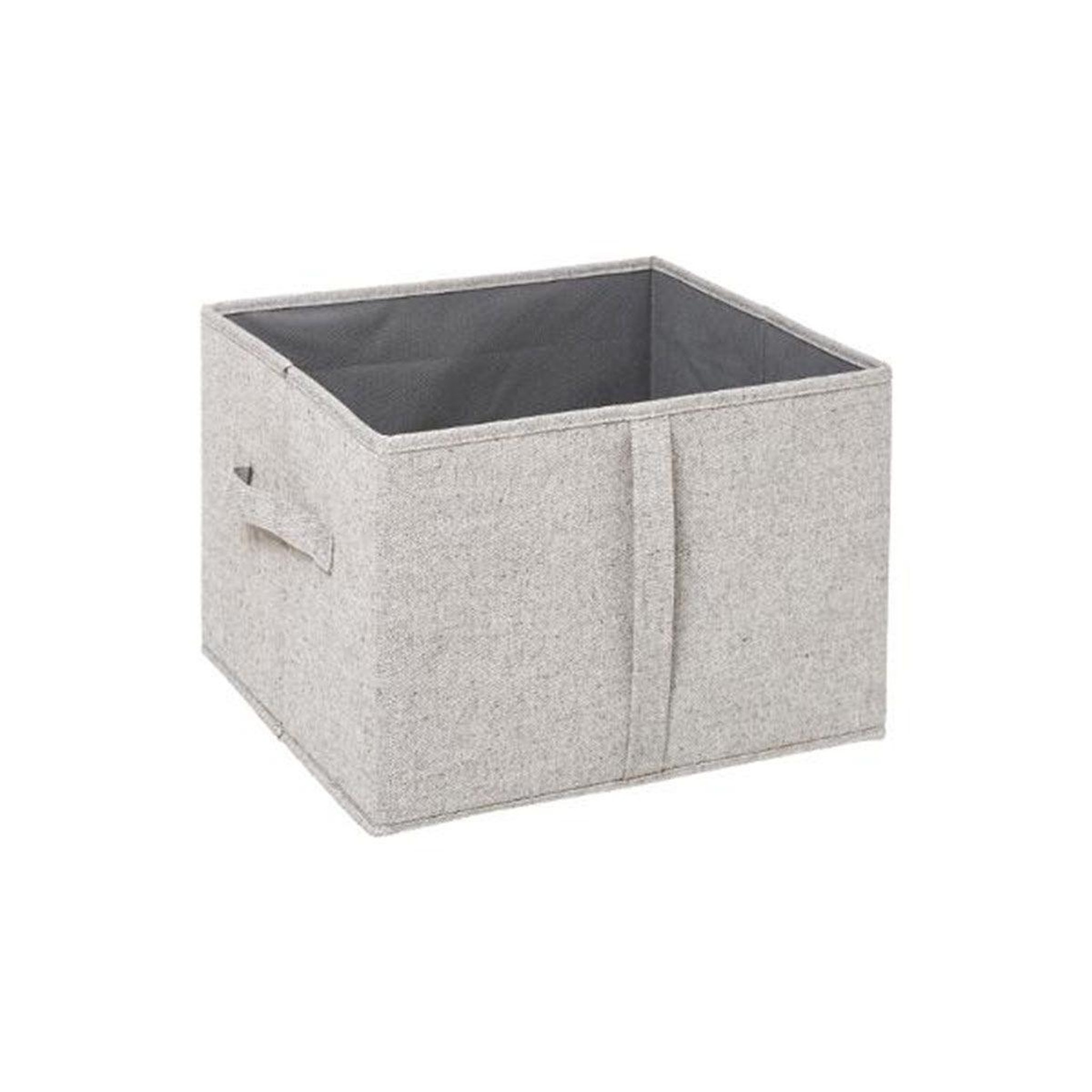 Voir la diapositive 2 : FIVE Boîte de Rangement  Couvercle  31x35cm Beige