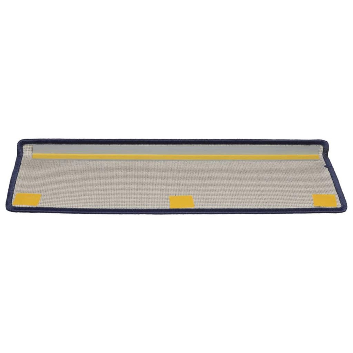 VIDAXL Tapis d'escalier 15 pcs 65x21x4 cm Bleu
