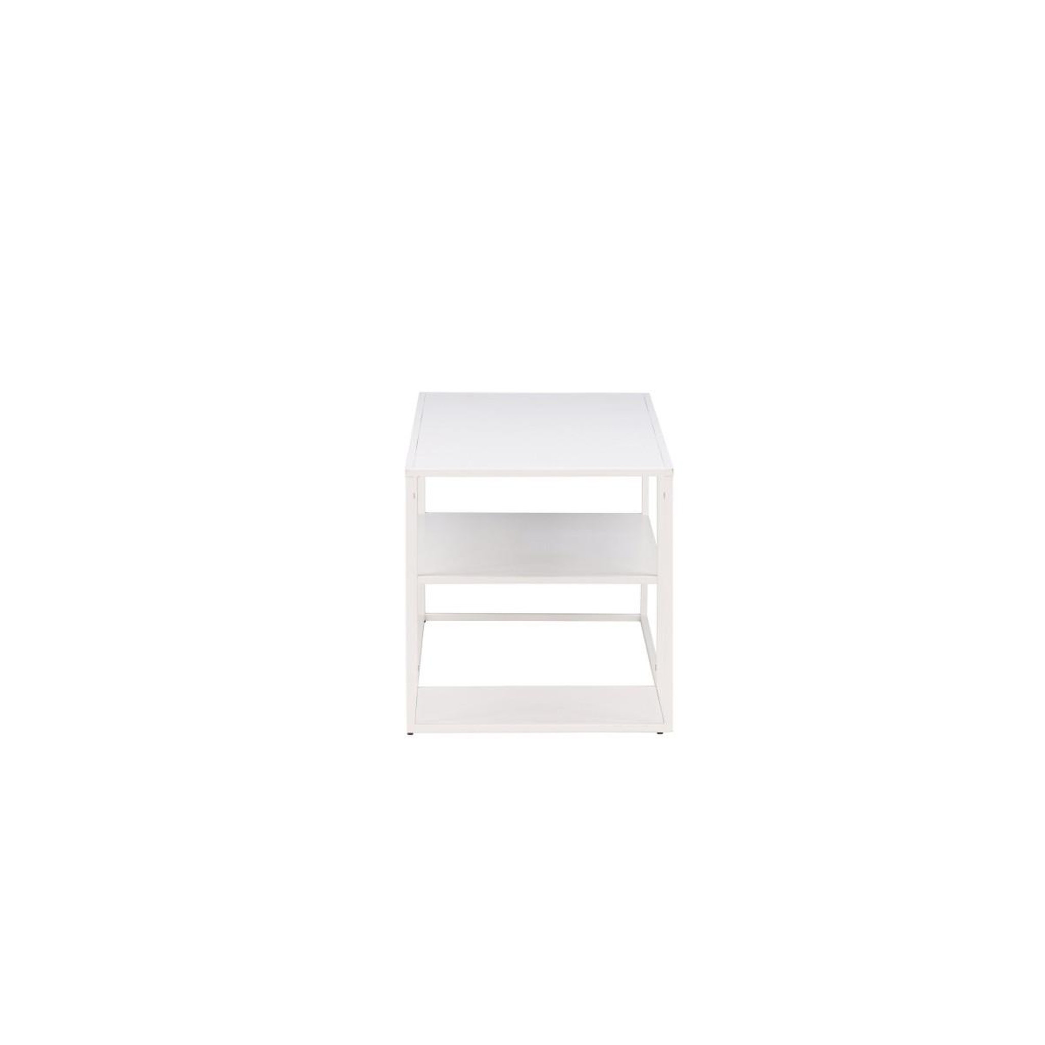 Voir la diapositive 2 : Paris Prix Table basse avec étagères  staal  120cm blanc