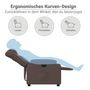 Voir la diapositive 6 : VIDAXL Fauteuil inclinable electrique Marron Similicuir