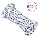 VIDAXL Corde de bateau Blanc 3 mm 500 m Polypropylène