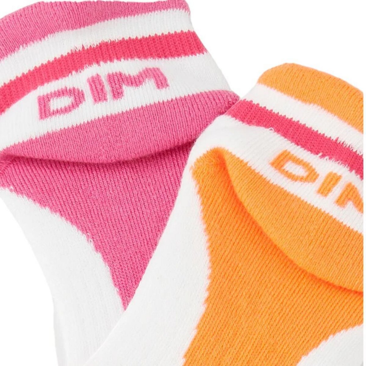 DIM x2 Paires de Chaussettes /Orange Fille Dim D0B47