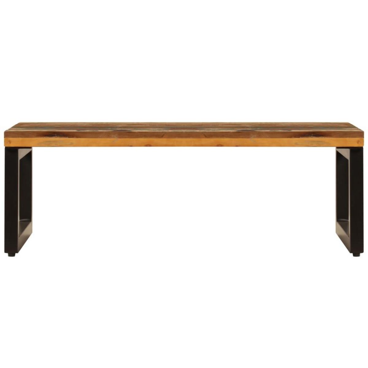 VIDAXL Table basse 100x50x35 cm Bois de recuperation solide et acier