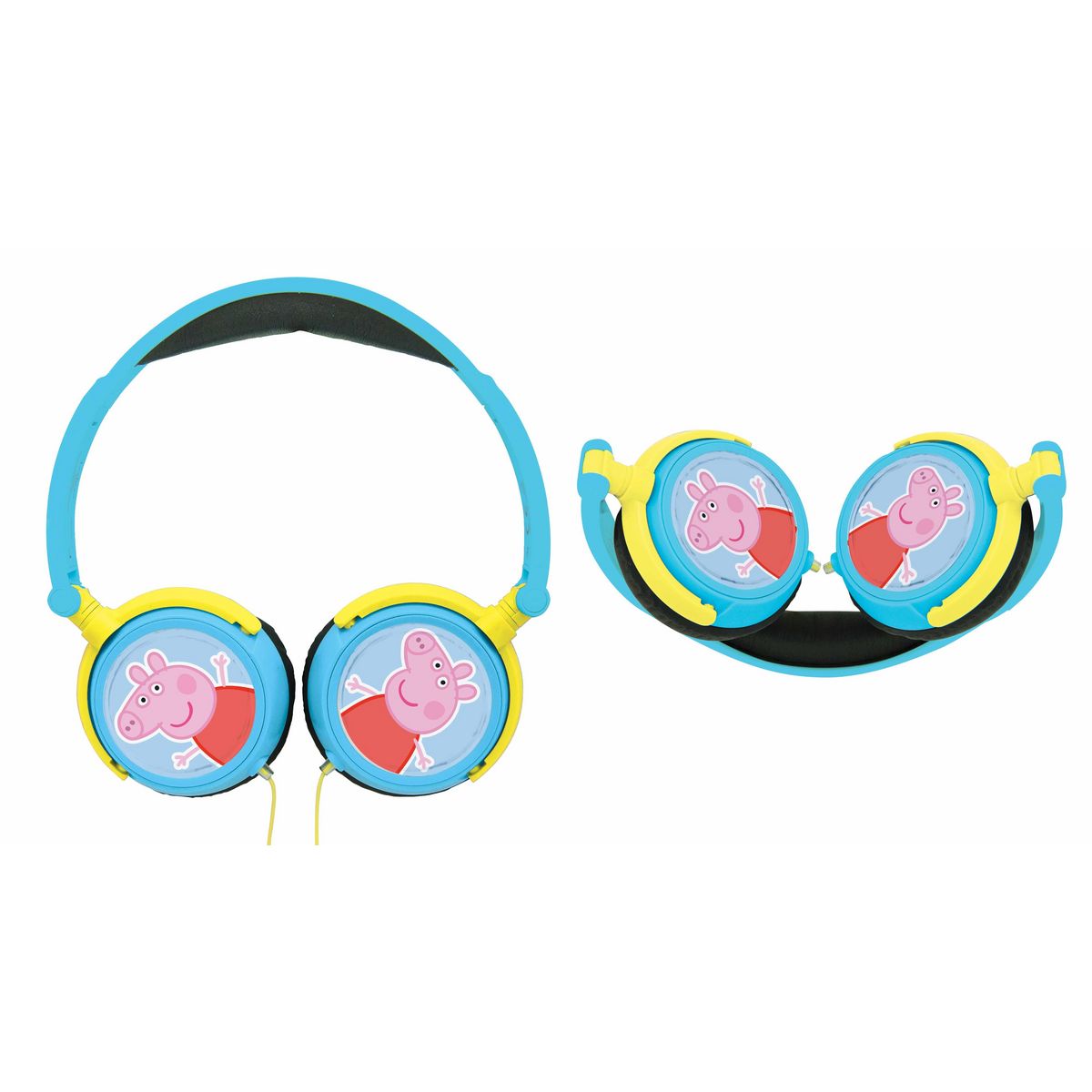 Lexibook Casque stéréo filaire pliable Peppa Pig avec limitation de volume d'écoute