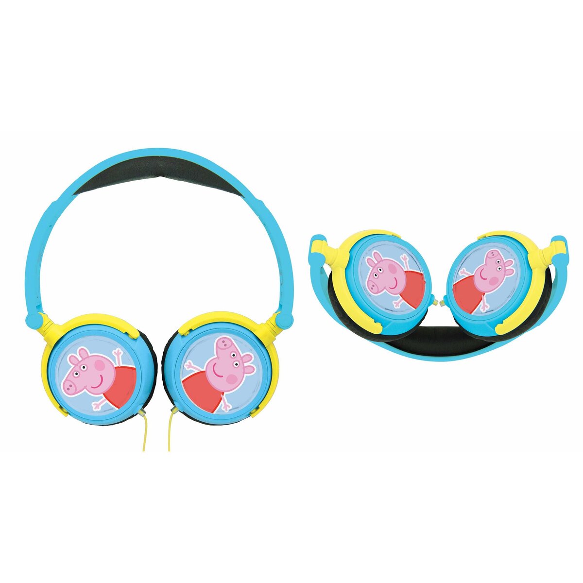 Lexibook Casque stéréo filaire pliable Peppa Pig avec limitation de volume d'écoute