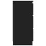 Voir la diapositive 5 : VIDAXL Buffet Noir 60x35x76 cm Bois d'ingenierie