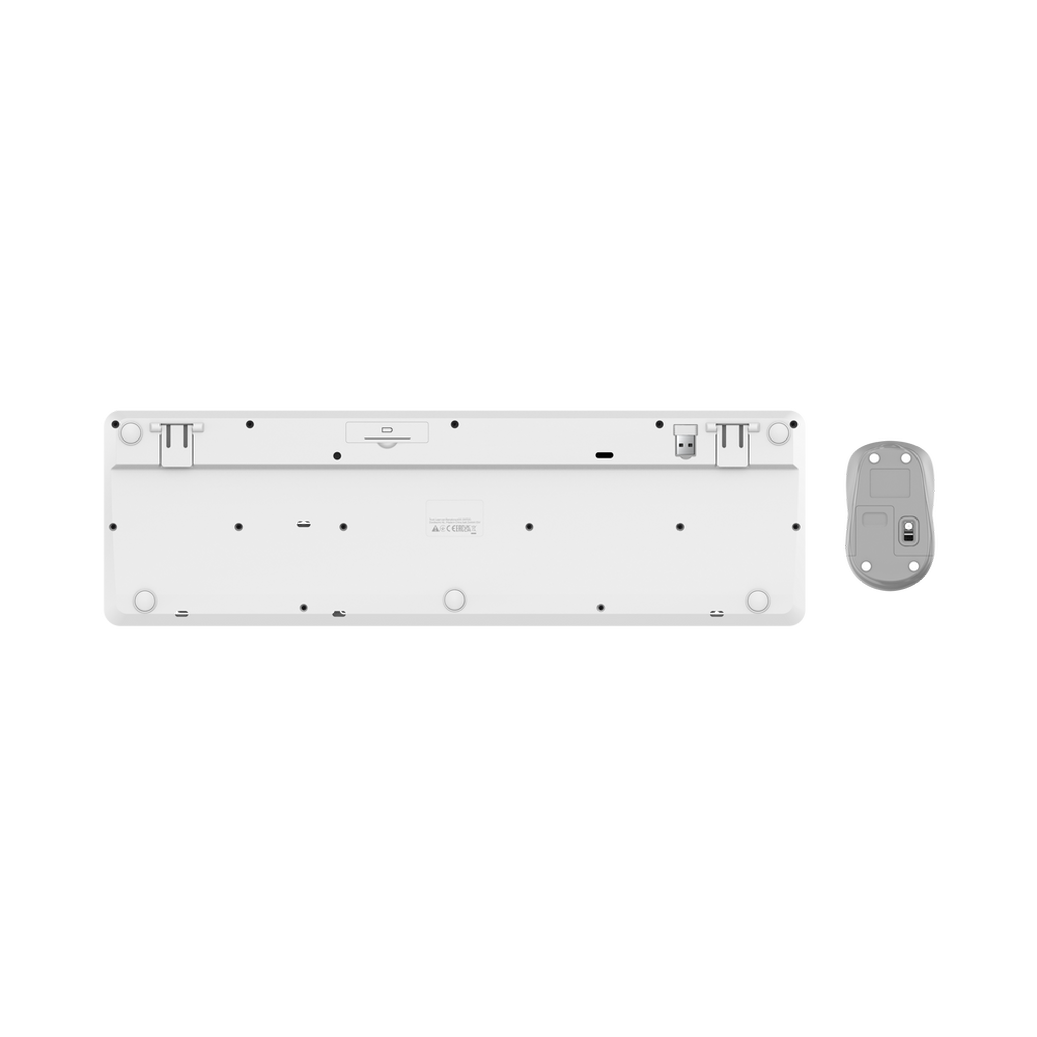 Voir la diapositive 6 : Trust Ensemble clavier sans fil RF AZERTY français + souris ambidextre Ody II blancs