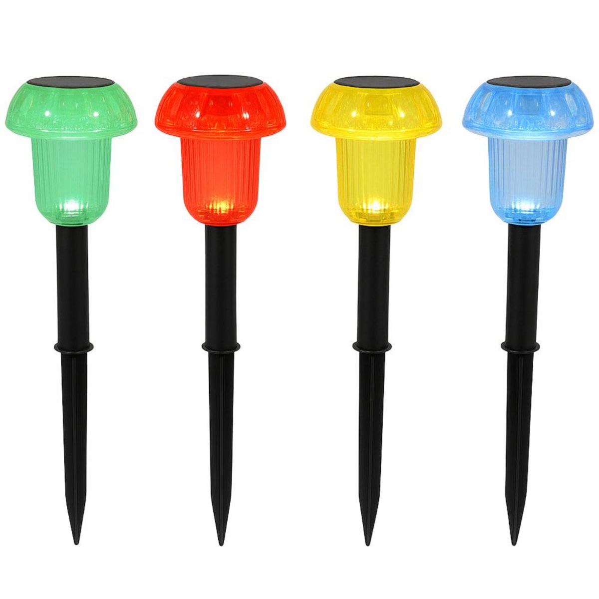 Lumisky Balise solaire 4x MUSHY Multicolore Plastique et métal H24cm