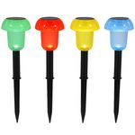 Lumisky Balise solaire 4x MUSHY Multicolore Plastique et métal H24cm