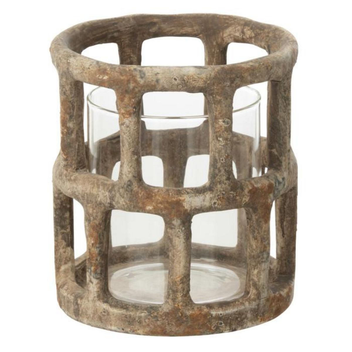 Paris Prix Photophore Antique en Résine  Creta  16cm Multicolore