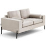 Voir la diapositive 4 : LISA DESIGN Isaure - canapé droit 2 places en velours