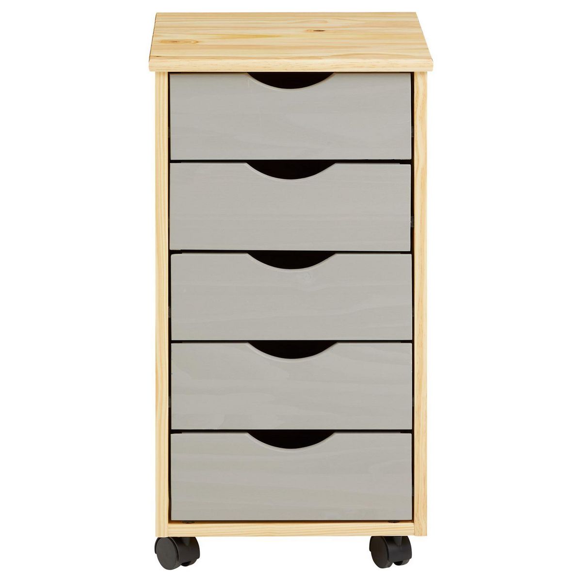 IDIMEX Caisson de bureau sur roulettes LAGOS, avec 5 tiroirs