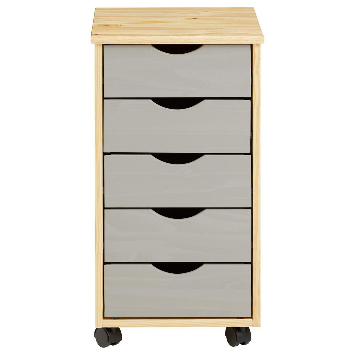 IDIMEX Caisson de bureau sur roulettes LAGOS, avec 5 tiroirs