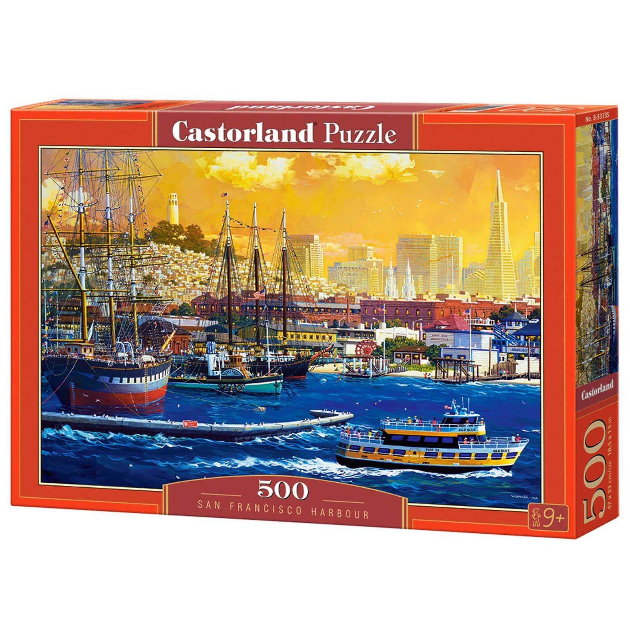 Voir la diapositive 2 : Castorland Puzzle 500 pièces : Port de San Francisco