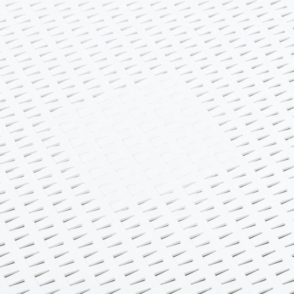 VIDAXL Table d'appoint Blanc 54x54x36,5 cm Plastique