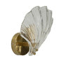 Voir la diapositive 2 : Paris Prix Applique Murale en Verre  Coquillage  22cm Transparent