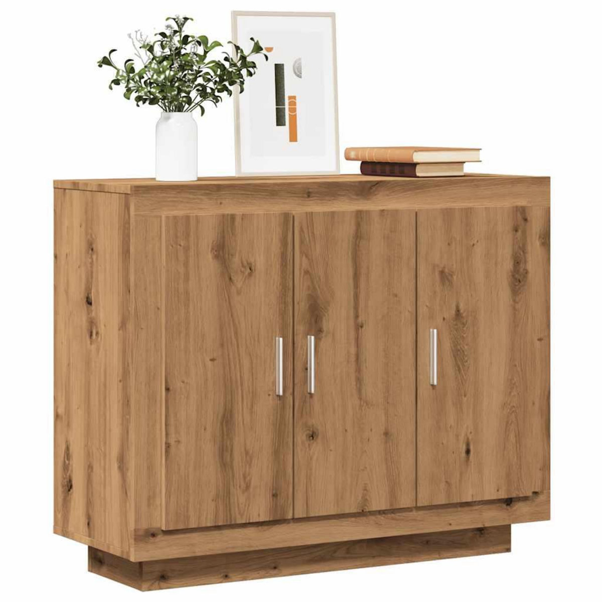 VIDAXL Buffet chene artisanal 92x35x75 cm bois d'ingenierie