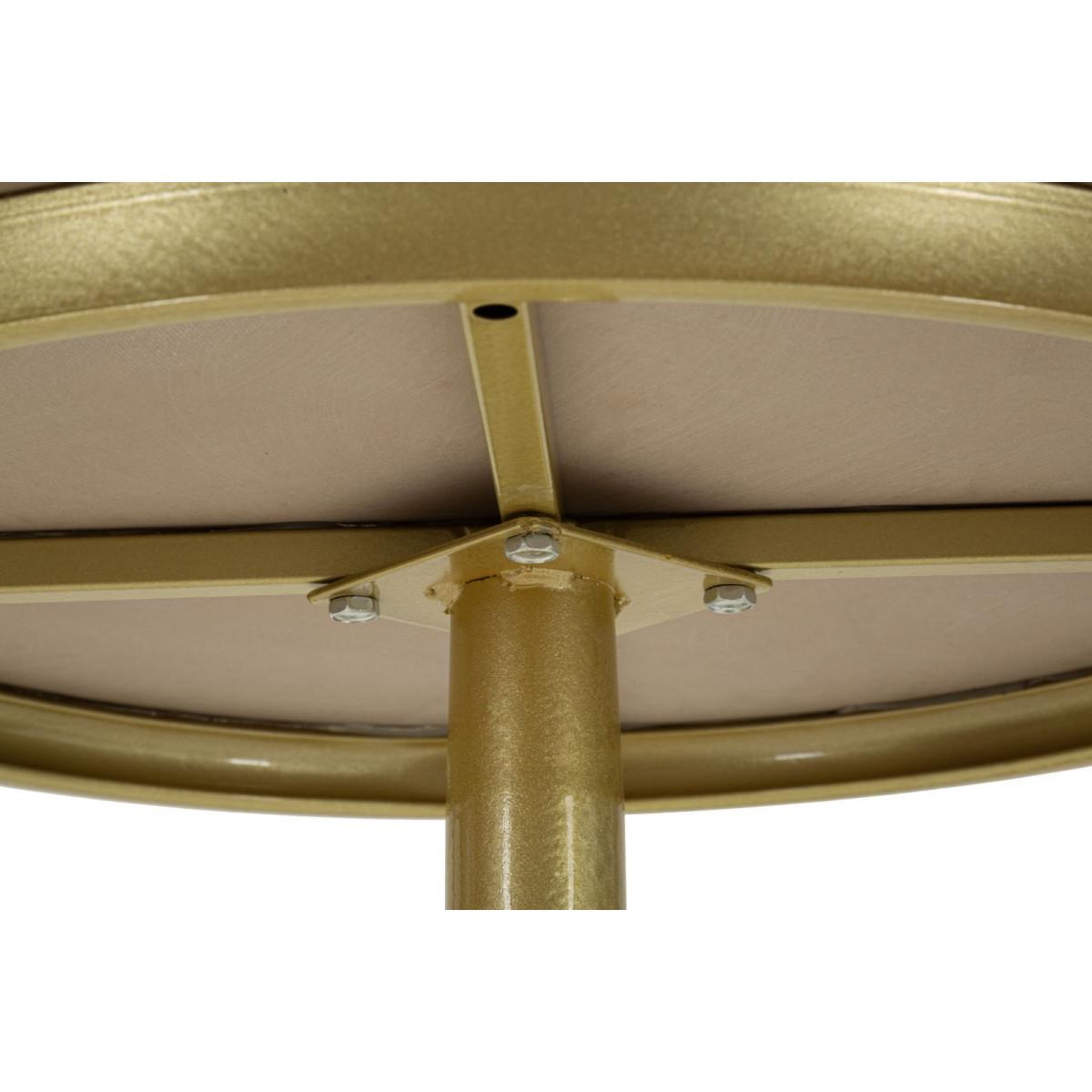 Voir la diapositive 5 : Paris Prix Table de bar effet marbre  simply  103cm or & blanc