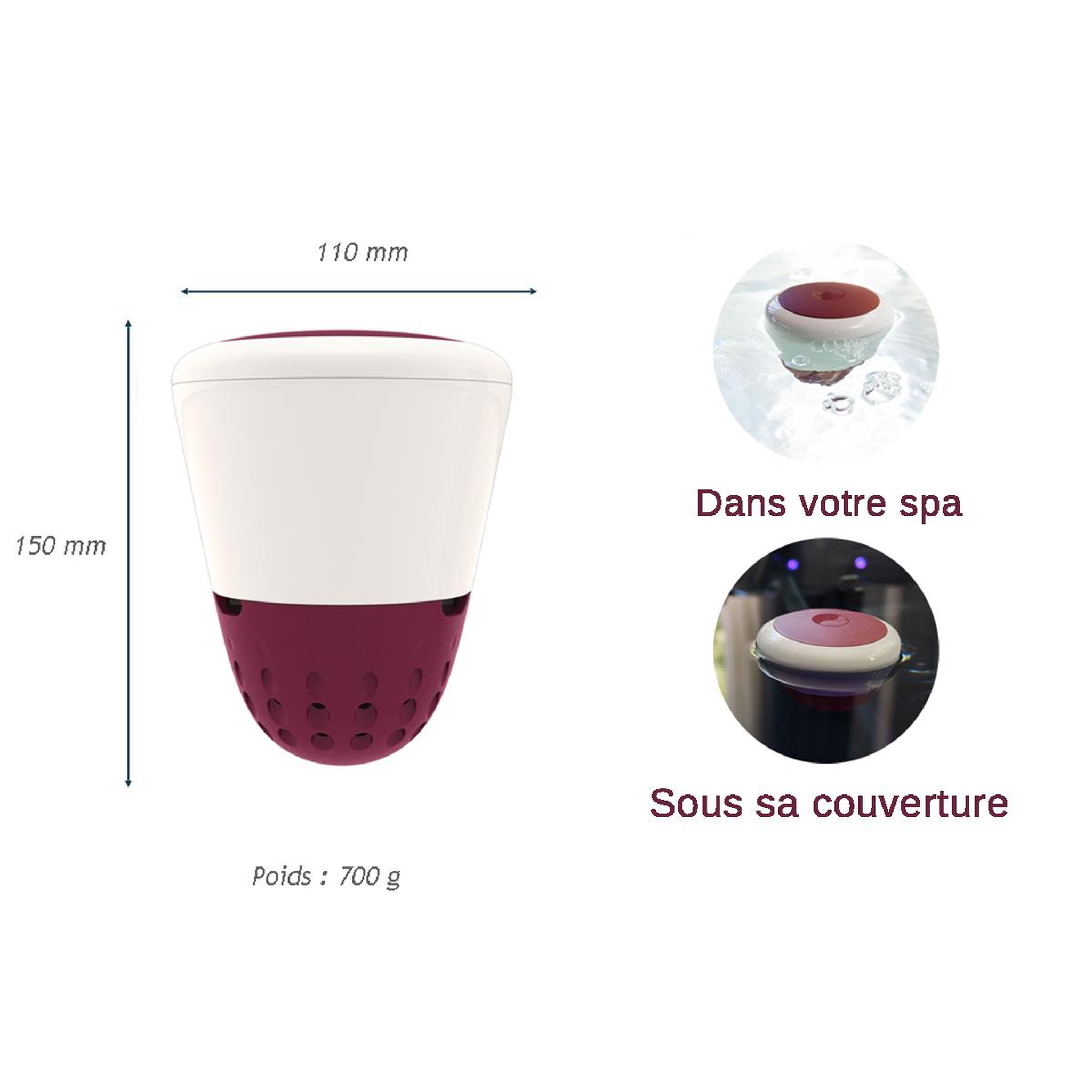 Voir la diapositive 2 : ONDILO Analyseur d'eau connecté wifi + bluetooth - ico spa salt