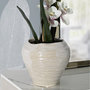 Voir la diapositive 4 : Paris Prix Vase Rond en Céramique  Perly  22cm Blanc