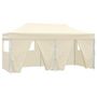 Voir la diapositive 2 : VIDAXL Tente de reception pliable avec 4 parois 3x6 m Acier Creme
