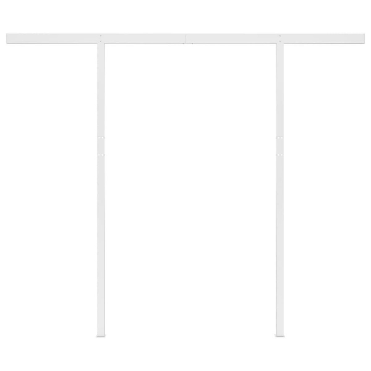 VIDAXL Auvent automatique capteur de vent et LED 3x2,5m Jaune et blanc