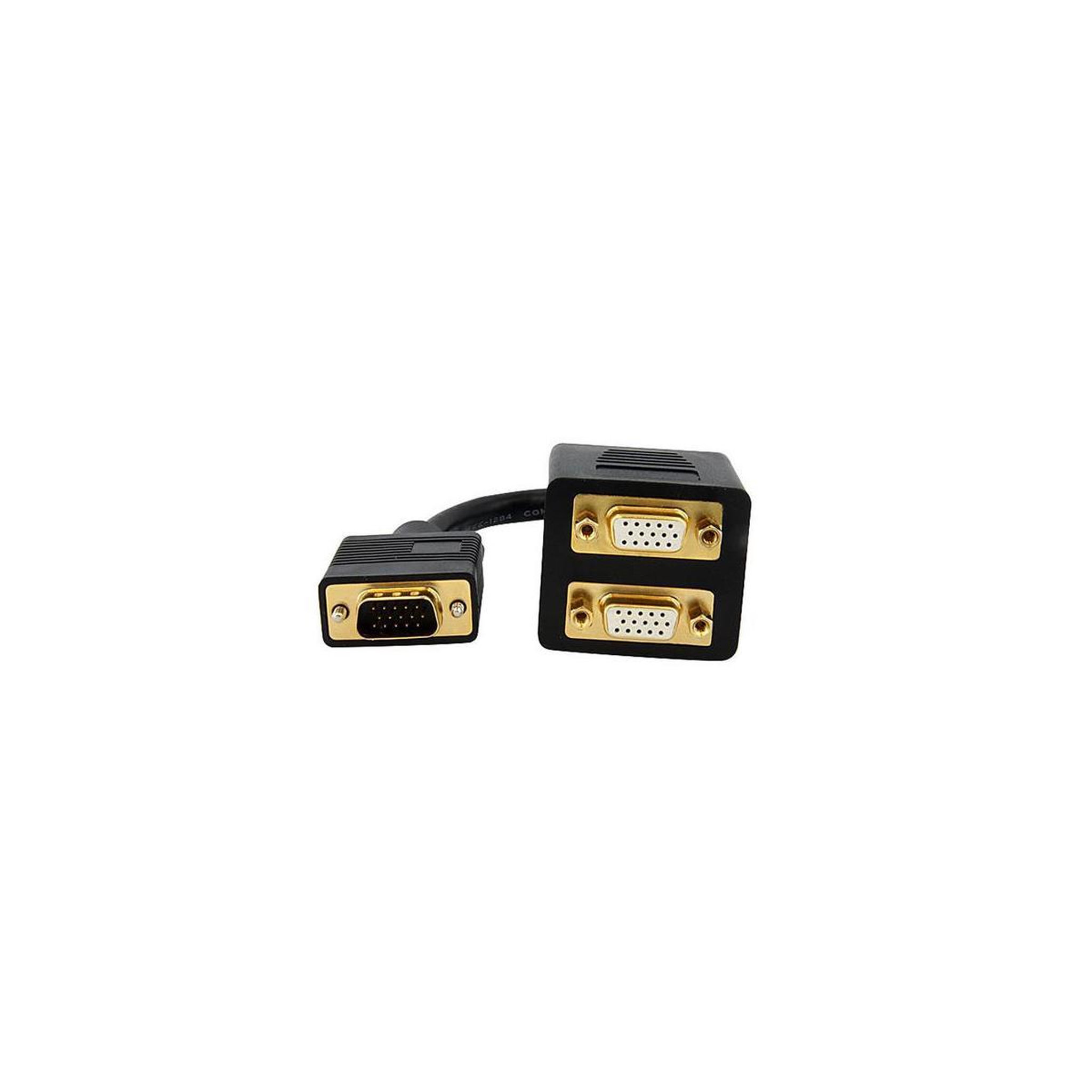 Voir la diapositive 3 : Startech Startech.com câble répartiteur vidéo vga de 30cm - 1x vga (mâle) vers 2x vga (femelle) - noir