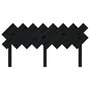 Voir la diapositive 4 : VIDAXL Tete de lit Noir 159,5x3x80,5 cm Bois massif de pin