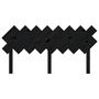 Voir la diapositive 4 : VIDAXL Tete de lit Noir 159,5x3x80,5 cm Bois massif de pin