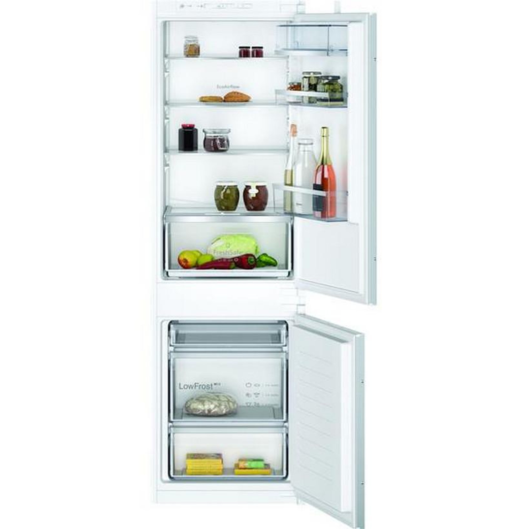 Neff Réfrigérateur combiné intégrable à glissières 267l - ki5862se0s