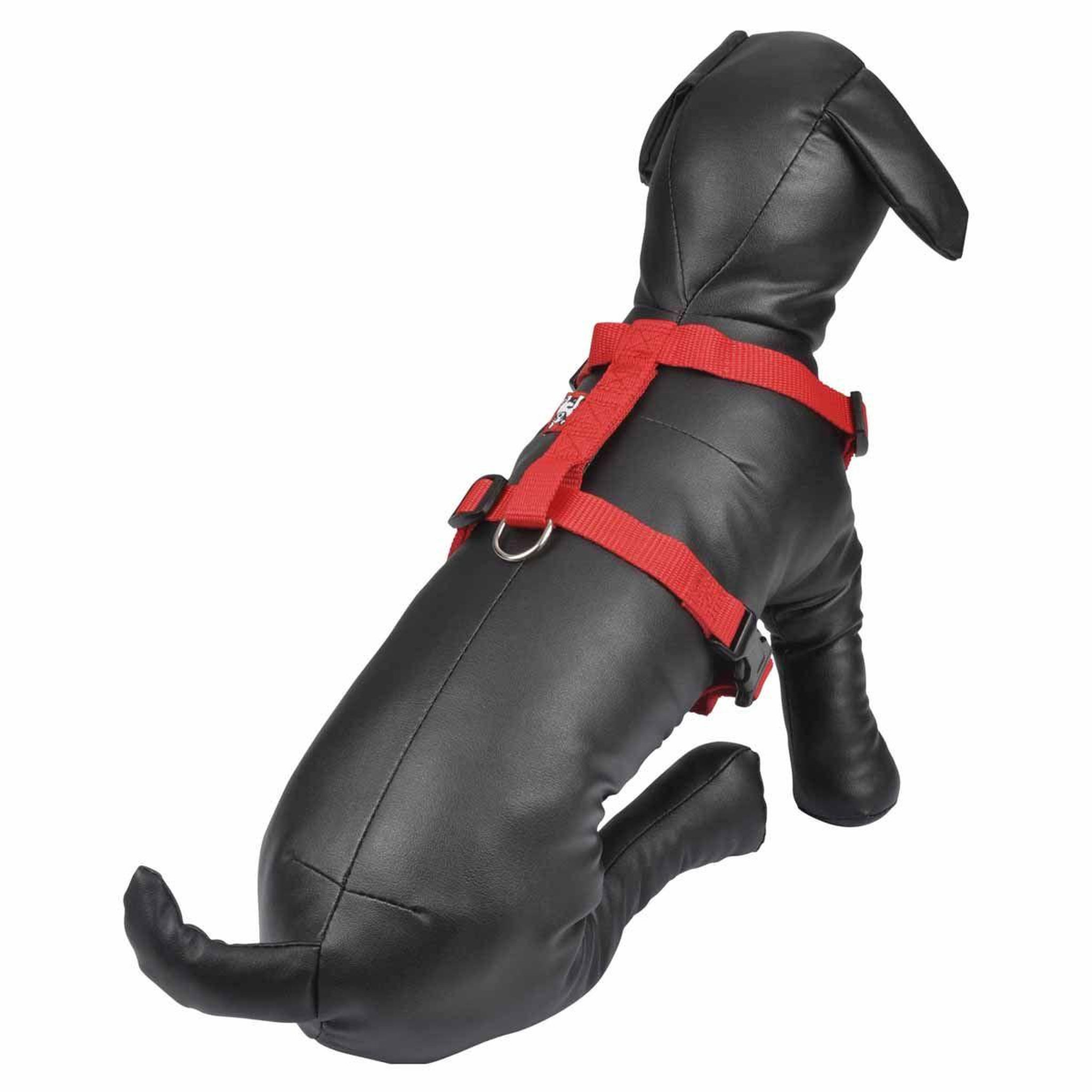 Voir la diapositive 2 : HOMEA Harnais réglable chien  essentiel  50-70cm rouge