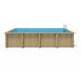 Voir la diapositive 3 : WATERCLIP Piscine bois rectangulaire 6,20 x 3,20