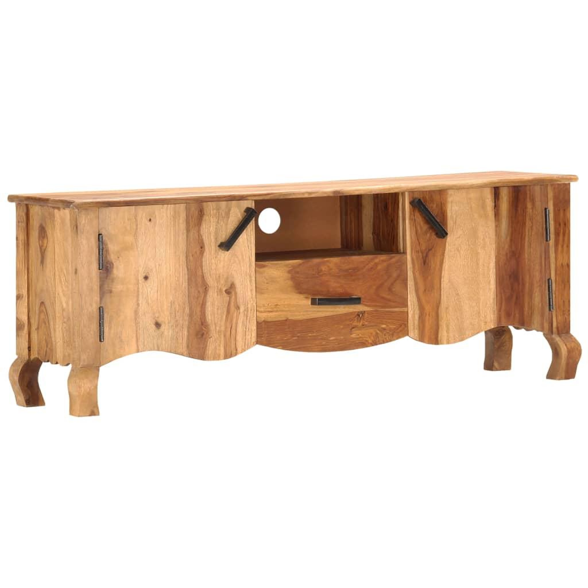 Voir la diapositive 1 : VIDAXL Meuble TV 115x30x42 cm Bois solide