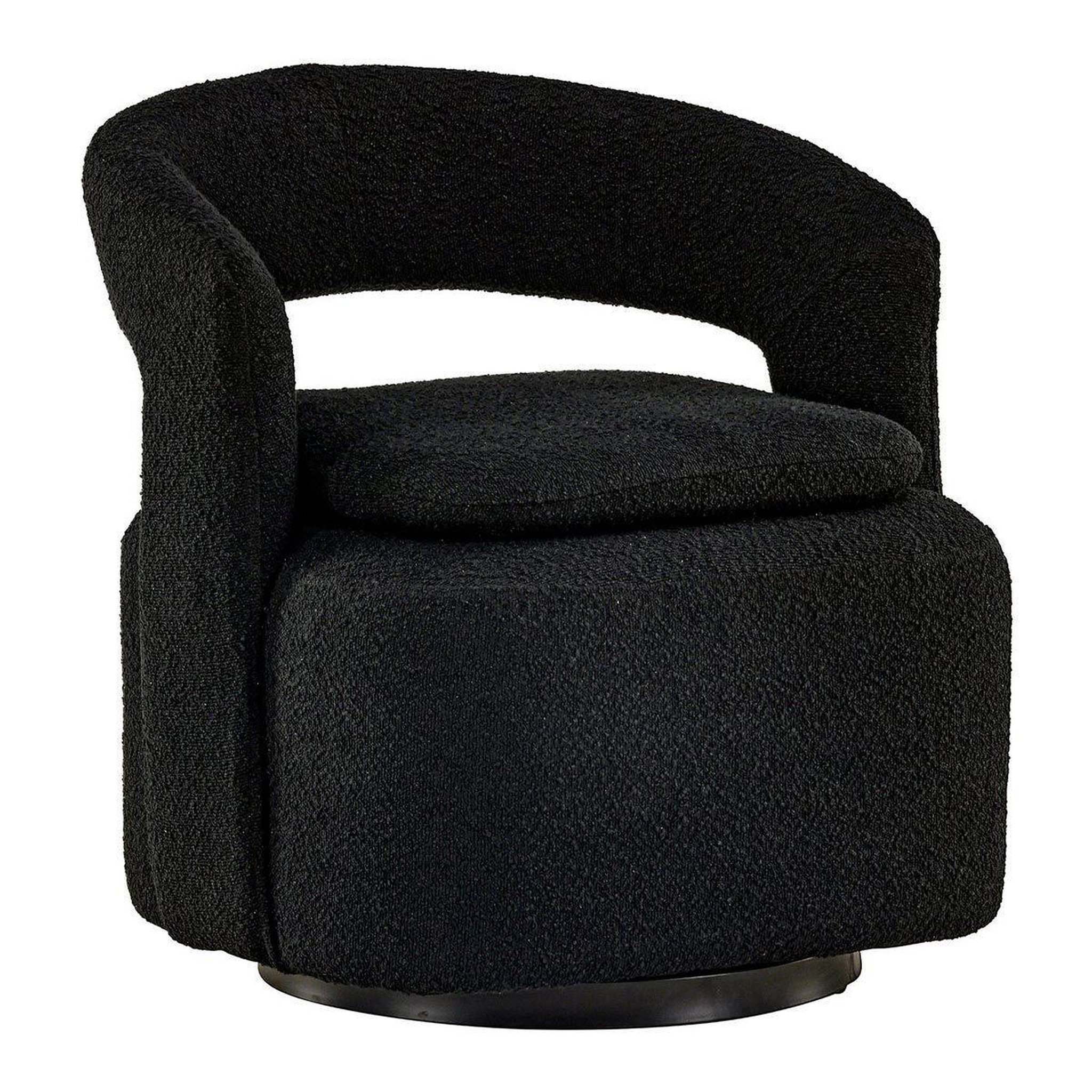 Paris Prix Fauteuil design bouclette  laurel  75cm noir