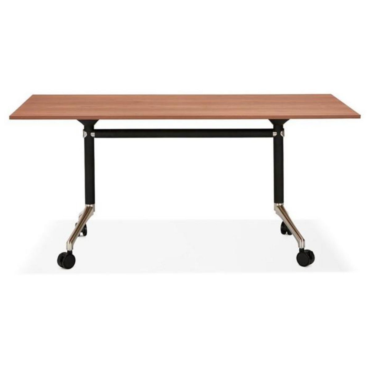Paris Prix Bureau Pliable à Roulettes  Lexon  160cm Noyer