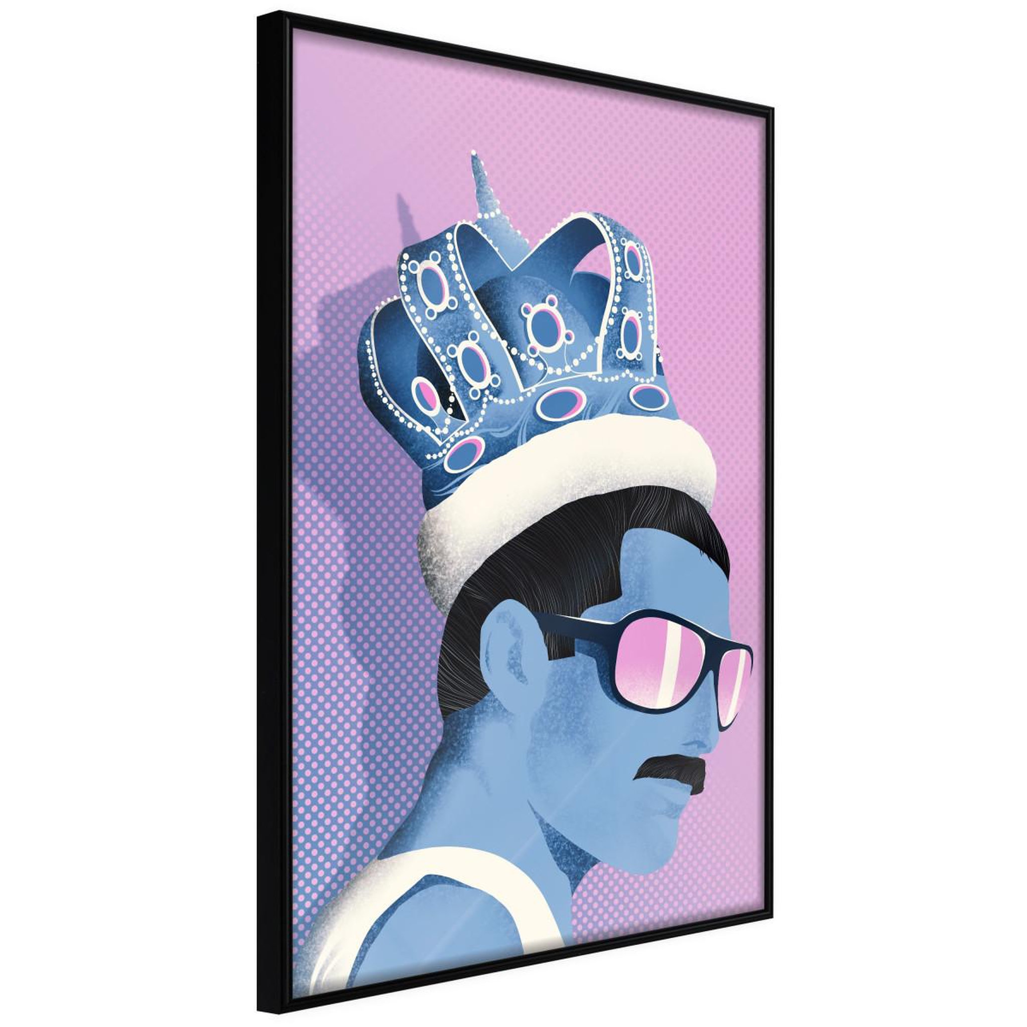 Paris Prix Affiche murale encadrée  king of music. Coloris disponibles : Noir, Jaune
