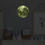 Voir la diapositive 2 : Paris Prix Sticker Mural Phosphorescent  Lune  25cm Vert