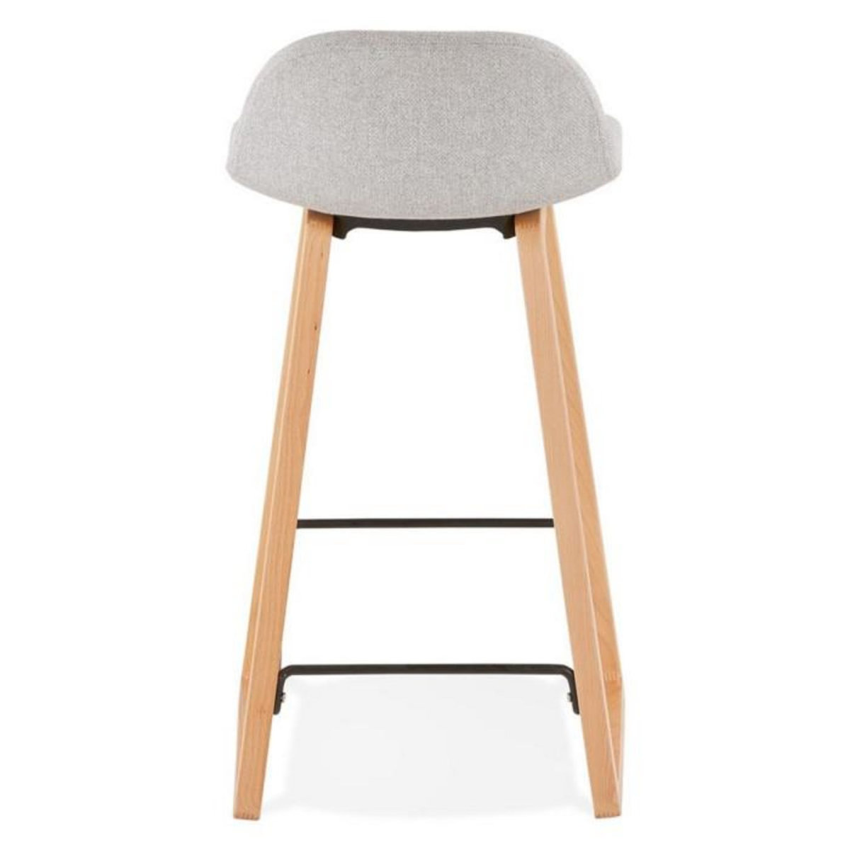 Paris Prix Tabouret de Bar Design  Talik  86cm Gris & Naturel