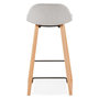 Voir la diapositive 5 : Paris Prix Tabouret de Bar Design  Talik  86cm Gris & Naturel