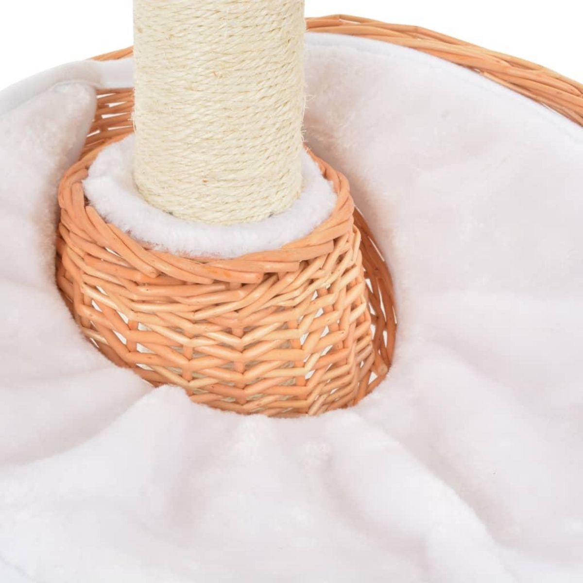 VIDAXL Arbre a chat avec griffoir en sisal Naturel Bois de saule