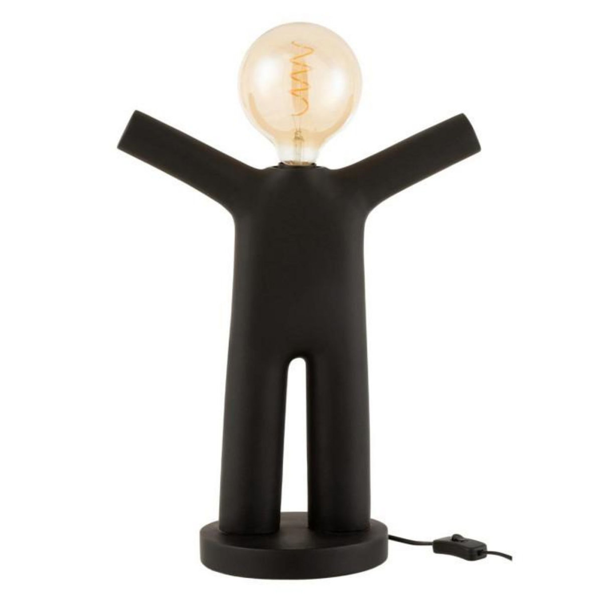 Paris Prix Lampe à Poser Déco  P'tit Maurice  44cm Noir