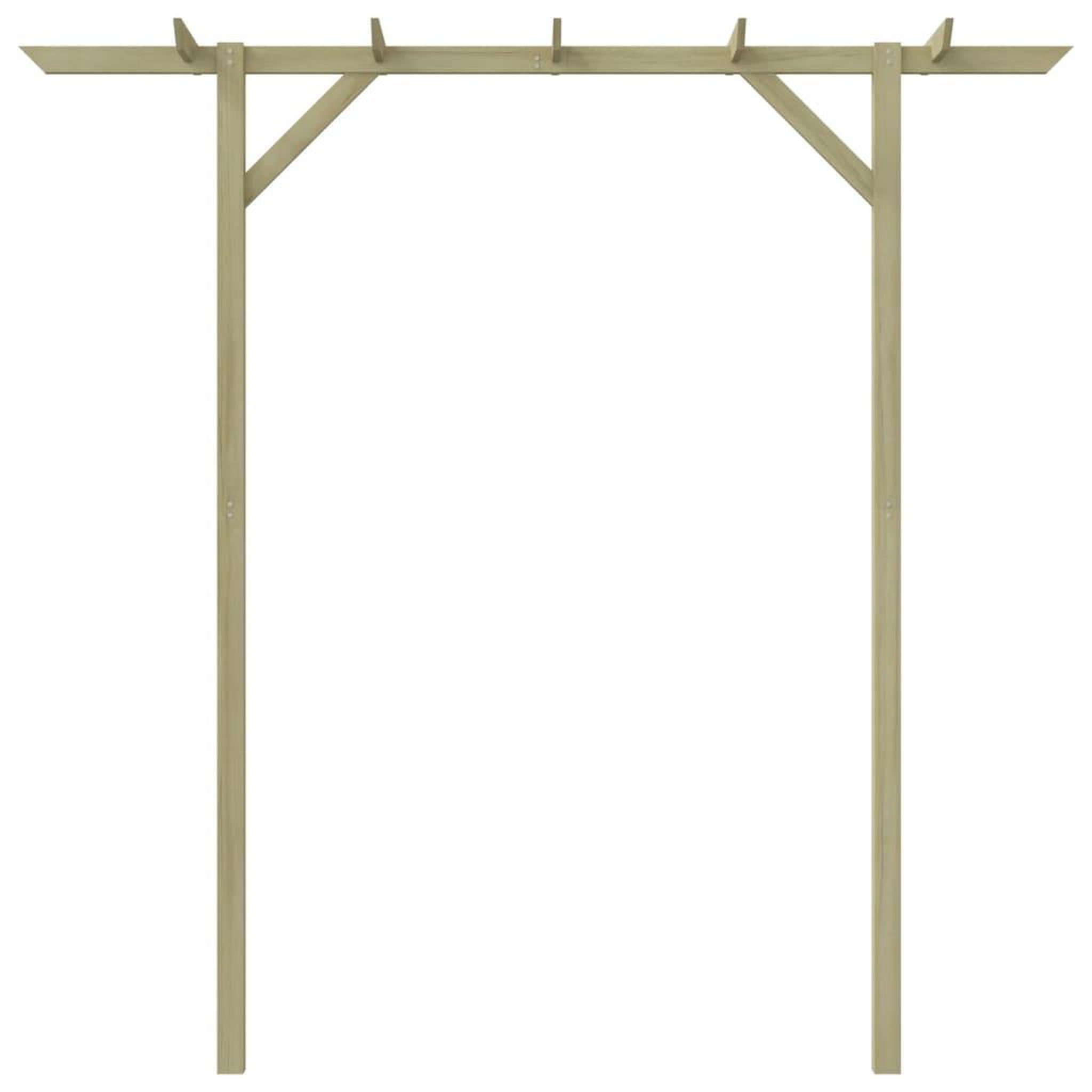 Voir la diapositive 2 : VIDAXL Pergola de jardin 205 x 40 x 203 cm Bois