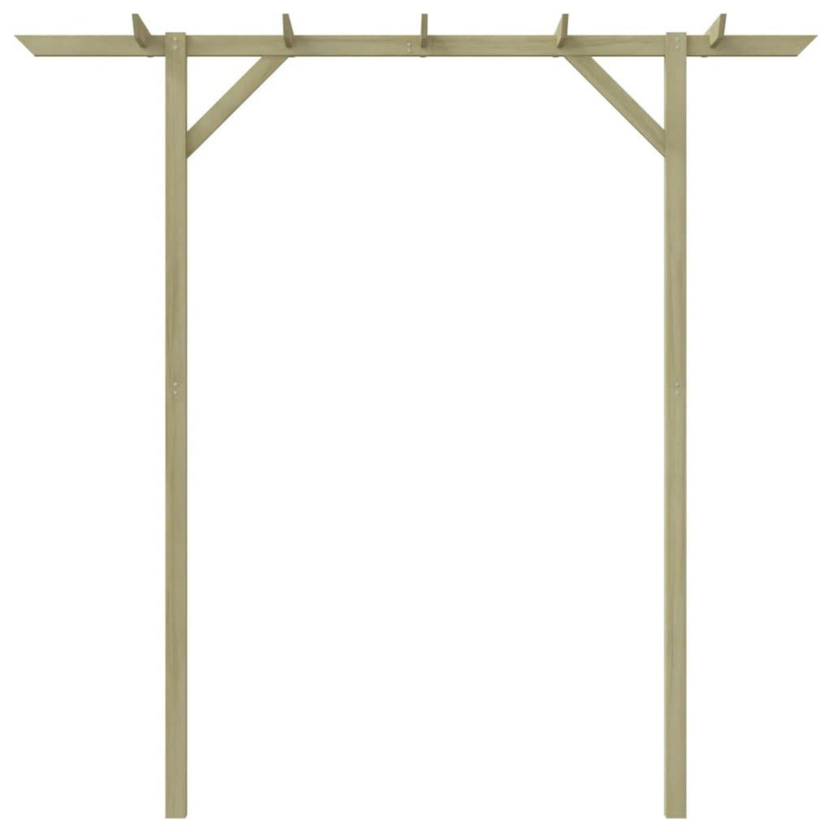 VIDAXL Pergola de jardin 205 x 40 x 203 cm Bois