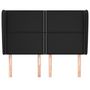 Voir la diapositive 3 : VIDAXL Tete de lit avec oreilles Noir 147x23x118/128 cm Similicuir